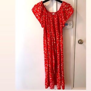 Kindred red floral dress